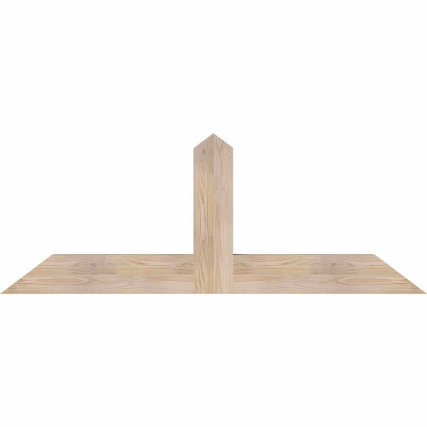 Ekena Millwork Portland Smooth Timber Gable Bracket, Douglas Fir, 60"W x 22"H x 3 1/2"D x 5 1/2"F, 9/12 Pitch GBW060X22X0406POR00SDF - main
